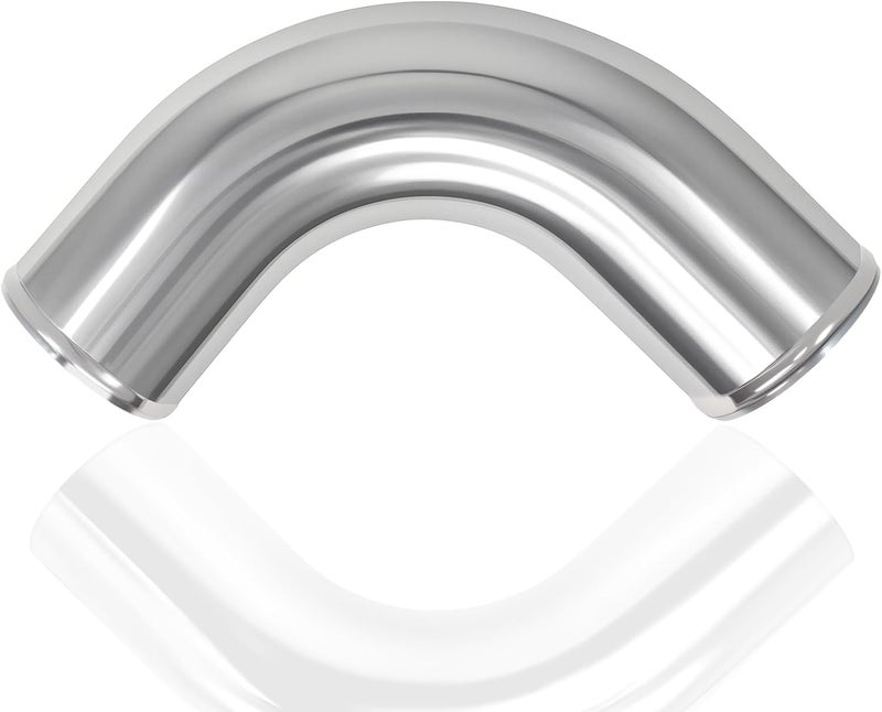 Ketofa 90 Degree 3" (76mm) OD Elbow Aluminum Intercooler Pipe Piping, Air Intake Tube, 1.5D Radius, High Class Brushed Finish - Image 1